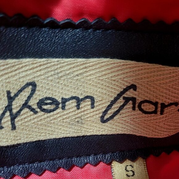 Black Leather Vest Red Zipper & Lining - Picture 10 of 10